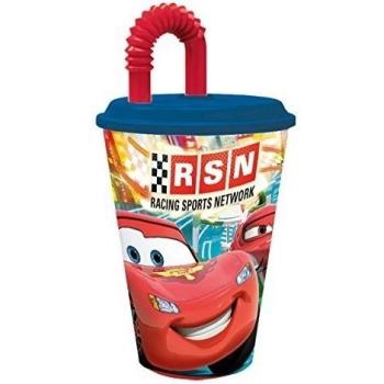*Cars* Trinkbecher 430ml mit Strohhalm. value. PP. 1 Design