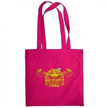 texlab - Wolf Castle Fitness - Bolsa de tela, rosa, Talla única