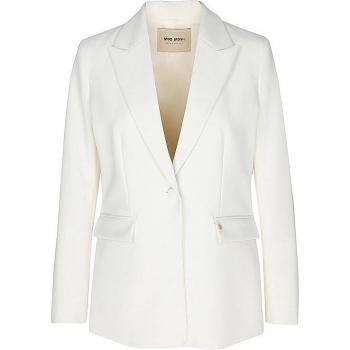 MOS MOSH Elegant Women's Blazer MMLeonora Miley Ecru Size 42