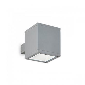 Aplique de pared Gris SNIF SQUARE 1 bombilla IP44 G9 Masilla Ideal Lux