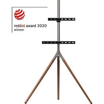 Soporte de televisor universal tipo trípode One For All – Pantallas de tamaño 32-65”- LCD/LED/Plasma/OLED/QLED TVs – 360° de giro y altura ajustable – VESA 400x400 – Diseño elegante - WM7471