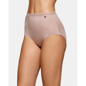 Impetus - Braga alta lisa con cinturilla perforada, Braguita Alta Soft Premium Rosa