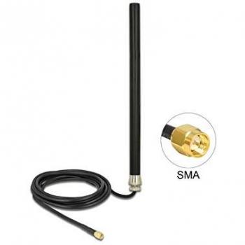 Antena GSM/LTE UMTS 3 dBi SMA, montaje en tornillo/pared, 3 m