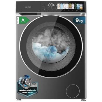 Lavadora Cecotec Bolero DressCode 9970 9kg Carga Frontal 1400rpm Motor Direct Drive Pantalla Full Color Función Vapor Puerta XXL Luz Interior Stop&Go