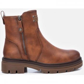Botines Refresh 171002 para Mujer con Cierre de Cremallera Marrón/Negro
