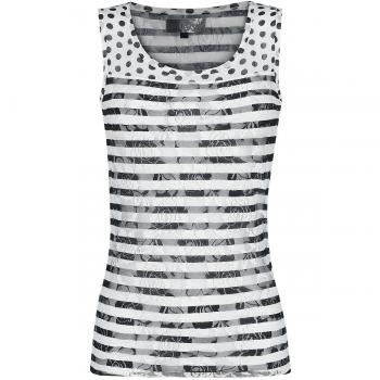 R.E.D. by EMP I Love My Shirt Top Mujer negro-blanco
