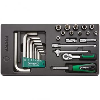 Juego completo de llave de vaso 1/4 Stahlwille 96838110 con 1/4 + 10760 CV