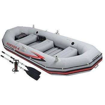 Intex 68376NP - Barca Hinchable Mariner 4 con 2 Remos 328 x 145 x 48 cm