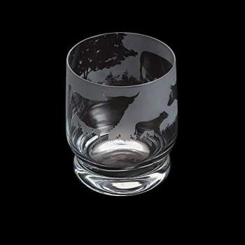 Personalized Highland Cattle Engraved Glass Tumbler
