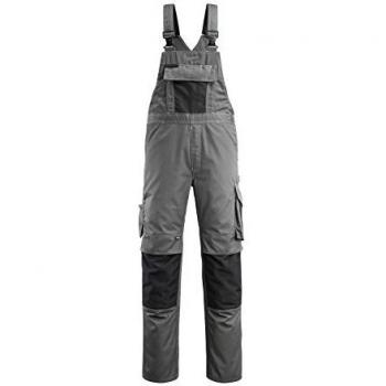 Pantalón de Trabajo con Tirantes Mascot Augsburg 82C62 Anthracita/Negro con Bolsillos para Rodilleras