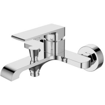 Grifo Monomando Bañera Baltic de Latón con Control de Temperatura y Cartucho Cerámico - Incluye Flexo y Soporte