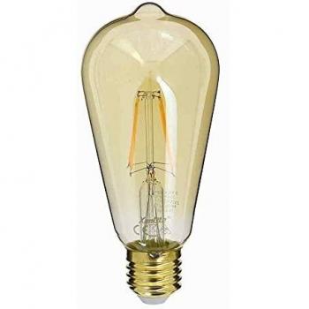 Bombilla LED Filamento Edison E27 3.8W Luz Cálida