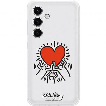 Funda Flipsuit Keith Haring blanca para Samsung Galaxy S24