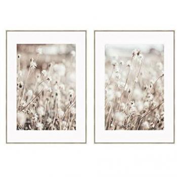 Cuadro DKD Home Decor Flores Escandinavo 75 x 4 x 100 cm (2 Unidades)