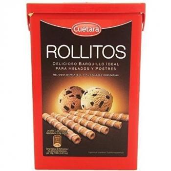 Cuétara Rollitos de Barquillo Deliciosos para Helados y Postres, 225g