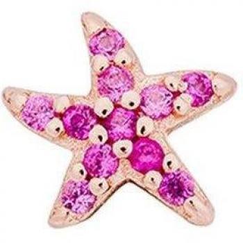 Piercing Earcandy Étoile De Mer de Plata 925 con baño de oro rosa