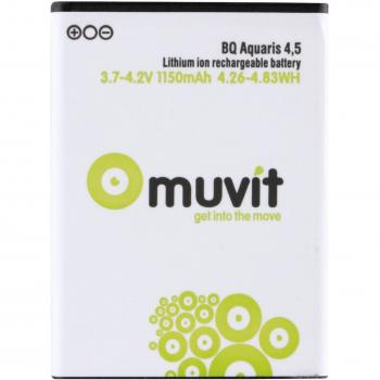 Muvit MUBAT0029 - Batería Li-ion 1150 mAh para BQ Aquaris 4.5