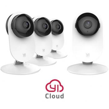 YI Cámara de vigilancia WiFi IP con detector de movimiento, visión nocturna, aplicación de audio de 2 vías para teléfono móvil/PC, monitor de cámara doméstica, monitor