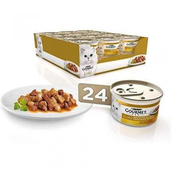 Purina Gourmet Gold Bocaditos en Salsa comida para gatos con Pollo e Higado 24 x 85 g
