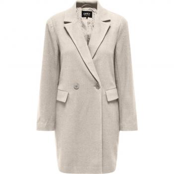 Only Onllaura Life Women's Beige Coat - Elegant, Comfortable, Modern Design, Long Sleeve