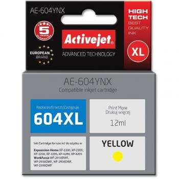 Cartucho de Tinta Compatible Activejet AE-604YNX Amarillo
