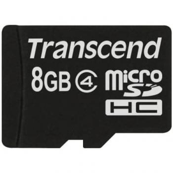 Transcend TS8GUSDC4 Tarjeta de Memoria MicroSDHC 8GB Clase 4