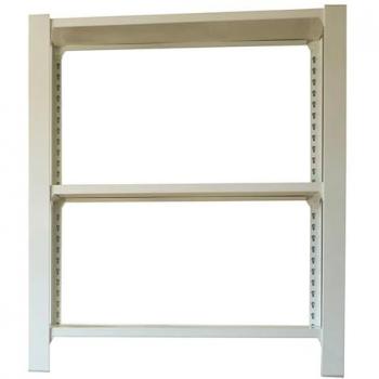 Estantería Simon Rack Librería Oficina, 1000x900x300 mm, 3 Alturas, Estilo Industrial, Metálicas, Blanco - OFFICLICK 3/300 METAL I.M. BLANCO/BL