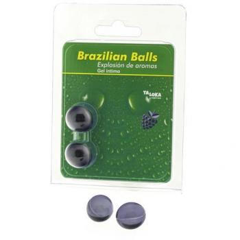 Brazilian Balls Gel Íntimo Aroma Frutas del Bosque 2 Unidades - Taloka