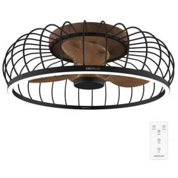 Cecotec EnergySilence Aero 5250 RoundLight Design Ventilador de Techo con Luz LED y Mando 23W, motor DC, 3 aspas, 6 velocidades, control remoto, temporizador 8 horas,