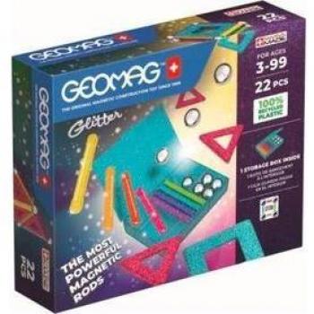 Geomag Glitter Recycled 22 piezas - Juego de construcción magnética educativo