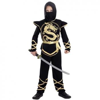 Disfraz Ninja Dorado Infantil Talla 3-4 Años