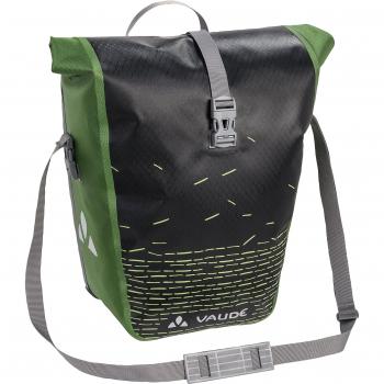 VAUDE Aqua Back Print Single – Alforja para bicicleta – Una bolsa para bici adaptable a la carga e impermeable – Negro