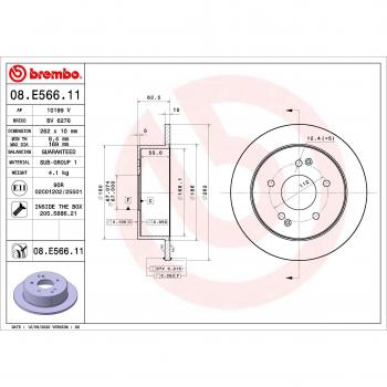 Disco de freno BREMBO 08.E566.11