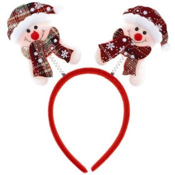 Diadema de Muñecos de Nieve con Muelles