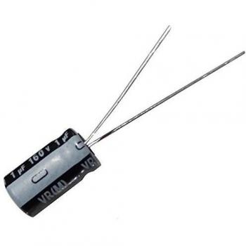 AERZETIX: 50 x condensadores electrolíticos radiales 1µF ± 20% 160V THT 85°C 2000h Ø6.3x11mm