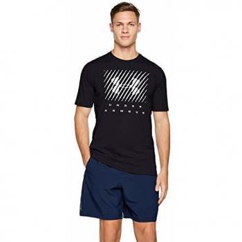 Under Armour UA Branded Big Logo Short Sleeve Camiseta, Hombre, Negro, SM