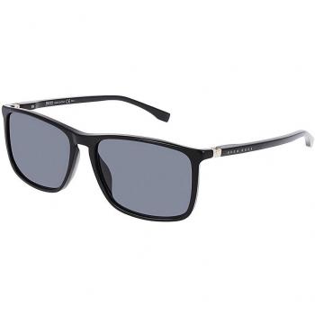 Hugo Boss Square Mens Black Gold Grey Sunglasses - One Size