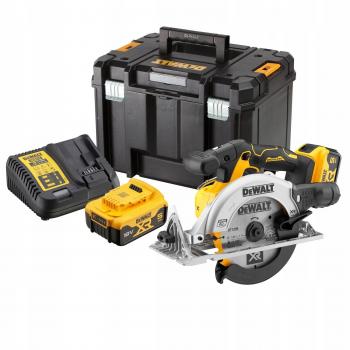 Dewalt Sierra Circular 165 mm XR 18V con 2 Baterías de 5Ah y Maletín Tstak - DCS565P2-QW