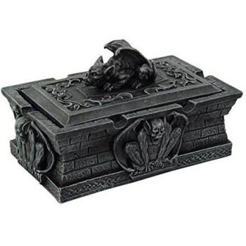 PTC stealstreet 9058 con tapa de gárgola Tomb Jewelry/caja con tapa Figura, 6 