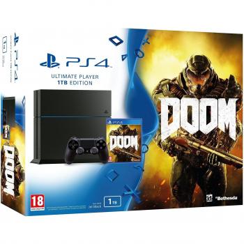 PlayStation 4 - Consola de 1TB & Juego Doom
