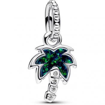 Charm Colgante Palmera Verde Opalescente de PANDORA