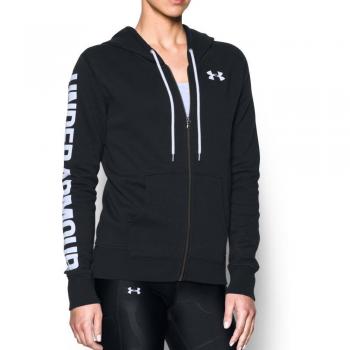 Under Armour Women 's Favorite FZ sudadera con capucha parte superior de calentamiento, mujer, color negro, tamaño S