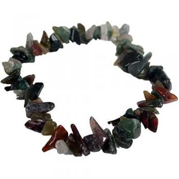 Pulsera de Fragmentos de Piedras Preciosas - Ágata de Musgo
