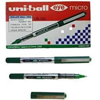 Rotuladorbolígrafo UniBall verde UB150 03 mm