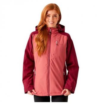 Regatta Women's Highton Stretch IV Insulated Waterproof Jacket - Pink Colour Block - Size 8