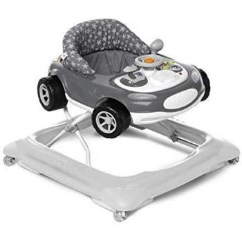 Jané Auto Sport Andador Primeros Pasos, de 6 Meses hasta 12 kg., Asiento Regulable, Bandeja Actividades, Apto Parquet, Ruedas Silenciosas