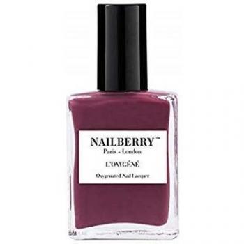 Nailberry L'Oxygéné Esmalte de Uñas Tono Hippie Chic 15 ml - Esmalte de uñas, color oscuro rosa, con fórmula oxigenada
