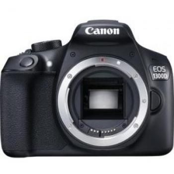 Canon EOS 1300D - Cámara digital, 18MP, Digital, Lente, Pantalla LCD, Cámara AF/AE con flash incorporado, Sensor CMOS, Negro