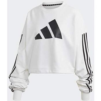 adidas W Adjust Sweat Sudadera, Mujer, Blanco, L