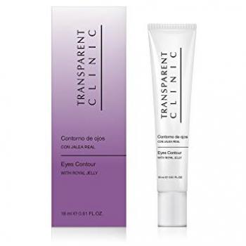 Transparent Clinic Contorno de Ojos de Jalea Real 18 ml - Hidratante, antiarrugas, revitalizante, con extracto de jalea real, fórmula ligera, suitable para todo tipo de piel